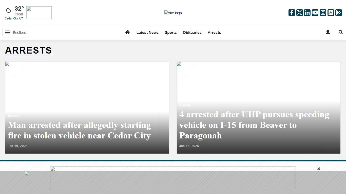Arrests | cedarcityutah.com